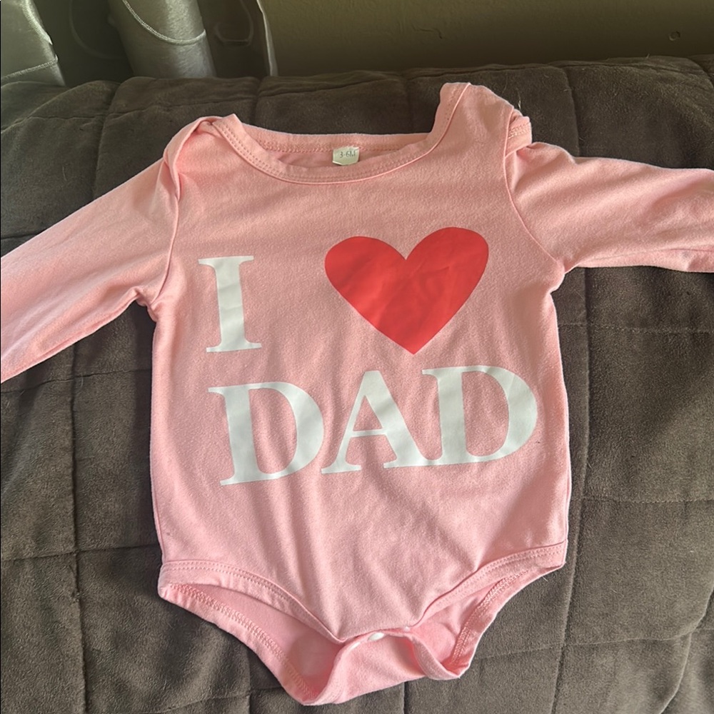 SHEIN Pink and Red Bodysuit with Heart Design